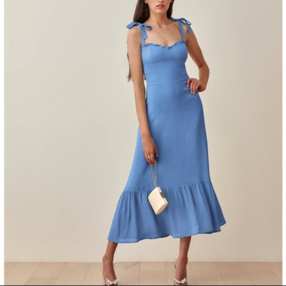 Reformation Nikita Dress - Azure